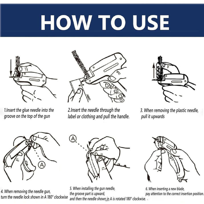 Micro Tagging Gun for Clothing